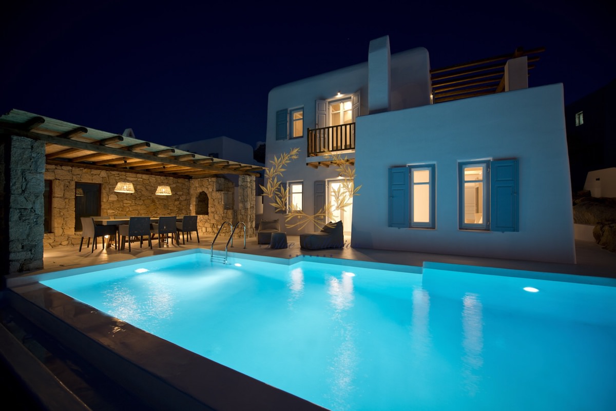 Private Mykonos Villa for Rent Greece Ornos Private Pool Sea views
