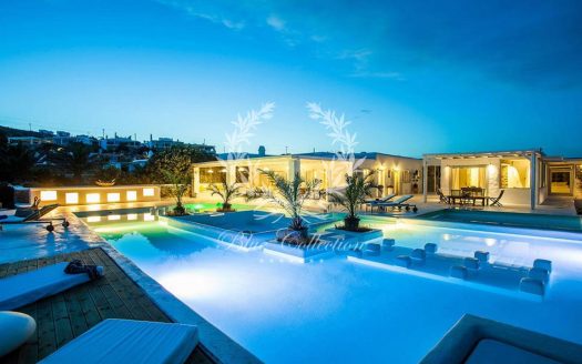 Private Villa for Rent in Mykonos – Greece | Aleomandra | Private Pool | Sea & Sunrise View | Sleeps 14 | 7 Bedrooms | 7 Bathrooms | REF: 180412278 | CODE: RVL-2