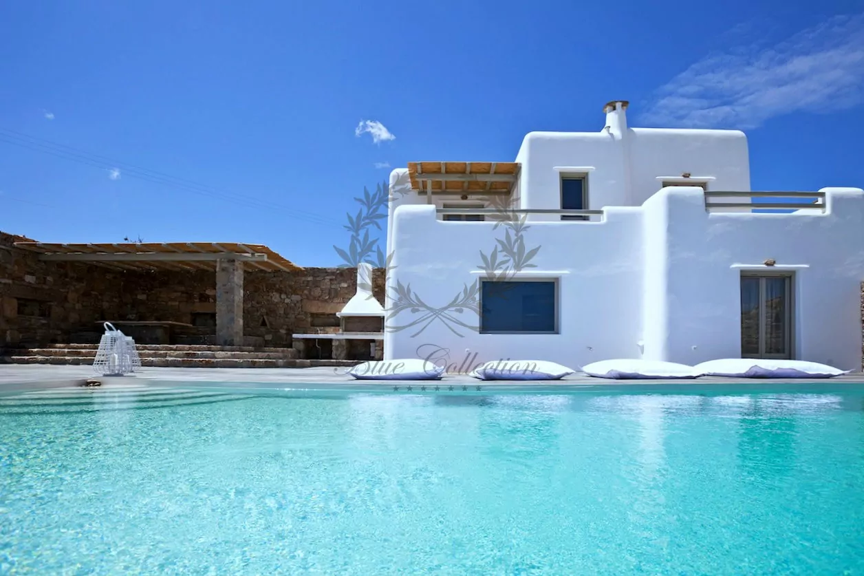 Mykonos - Greece | Kalafatis – Luxury Villa with Private Pool for rent | Sleeps 8+1 | 4+1 Bedrooms | 4 Bathrooms | REF: 18041228 | CODE: P-1
