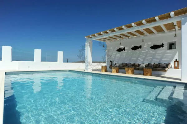 Private Villa in Mykonos – Panormos  – Greece for Rent | Private Pool & Sea view | Sleeps 8 | 4 Bedrooms |4 Bathrooms| REF: 180412140 | CODE: PNS-2