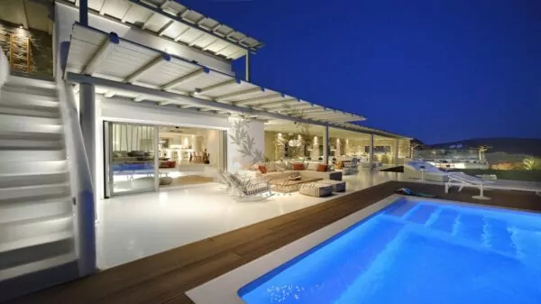 Mykonos – Greece | Elia – Luxurious Villa with Private Pool & Amazing views for rent | Sleeps 12 | 6 Bedrooms |6 Bathrooms| REF:  180412126 | CODE: ELD-5