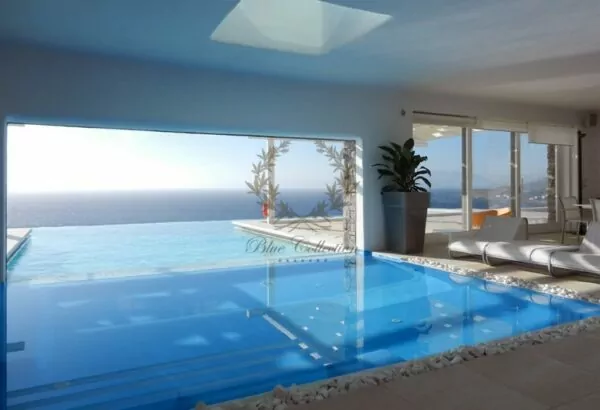 Mykonos | Aleomandra | Royal Private Villa in Mykonos with infinity pool for rent | 9 Bedrooms | 9 Bathrooms 