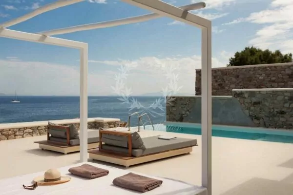 Luxury Villa for Rent in Mykonos – Greece | Aleomandra | Private Beach & Private Infinity Pool | Sea & Sunrise Views 