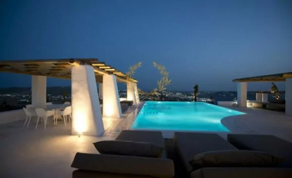 Private Villa for Rent in Mykonos – Greece | Tourlos | Private Pool | Mykonos & Sea views 