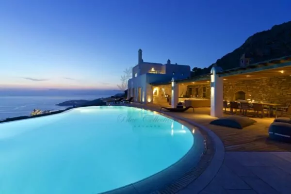 Presidential Villa for Rent in Mykonos Greece | Agia Sofia | Private Heated Pool | Mykonos view 