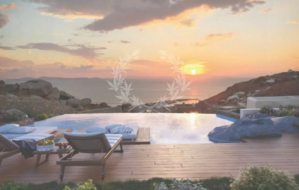 Luxury Villa for Sale in Mykonos - Greece | Tourlos | Private Infinity Pool | Sea, Sunset & Mykonos Town view | Sleeps 12 | 6 Bedrooms | 6 Bathrooms | REF: 180412185 | CODE: PAL-1