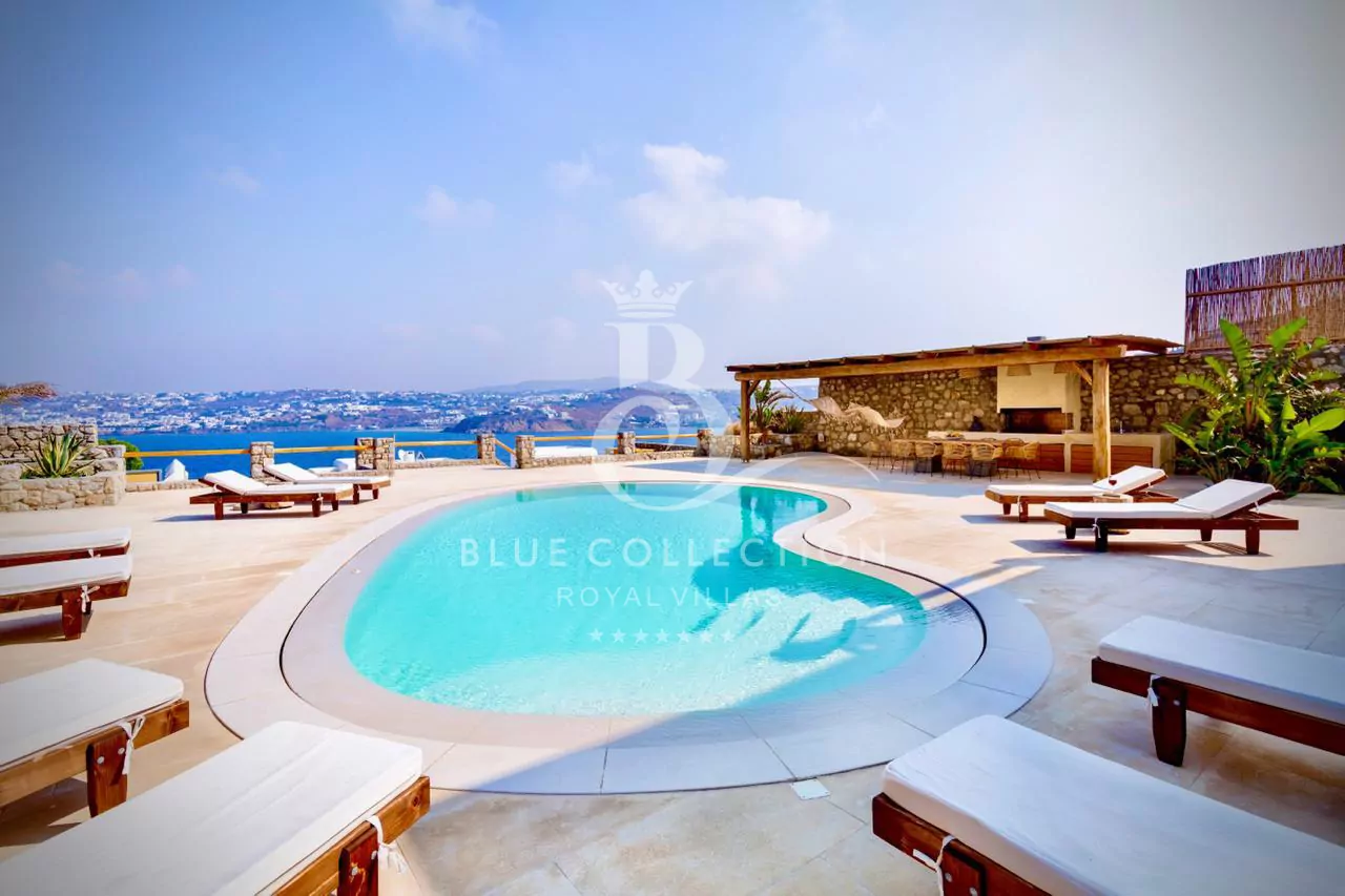 Private Villa for Rent in Mykonos - Greece | Kanalia | Private Pool | Mykonos view | Sleeps 14+2 | 8 Bedrooms | 10 Bathrooms | REF: 180412209 | CODE: KLV