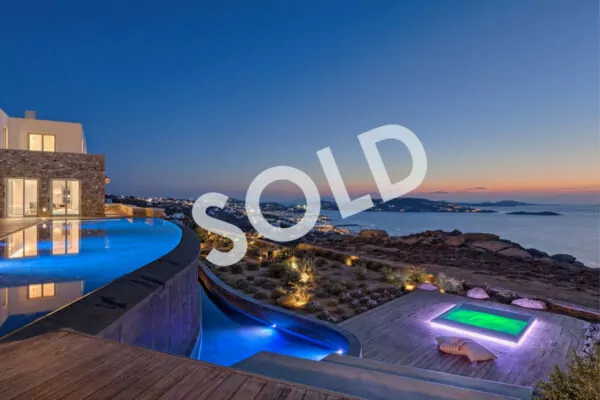 Royal Villa in Mykonos Greece for Sale  |  Tourlos  |  Private Pool  |  Stunning Sea views  |  Sleeps 16  |  8+2 Bedrooms |9 Bathrooms| REF:  180412227 | CODE: TDS-3