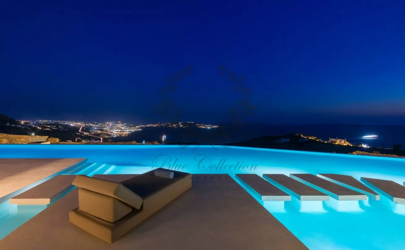 Luxury Villa for Rent in Mykonos Greece | Agia Sofia | Private Infinity Pool | Mykonos & Sunset View | Sleeps 16 | 8+1 Bedrooms | 9 Bathrooms | REF: 180412273 | CODE: ASF-3