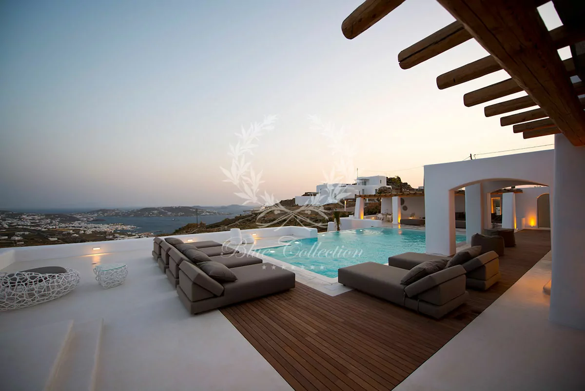 Luxury Villa for Rent in Mykonos – Greece | Tourlos | Private Infinity Pool | Mykonos, Sea & Sunset views | Sleeps 14 | 7 Bedrooms | 7 Bathrooms | REF: 180412286 | CODE: ATR-1