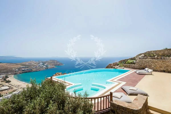 Private Villa for Rent in Mykonos – Greece | Kalo Livadi | Private Infinity Pool | Sea & Sunrise view | Sleeps 14 | 7 Bedrooms | 5+1 Bathrooms | REF: 180412290 | CODE: VVR-4
