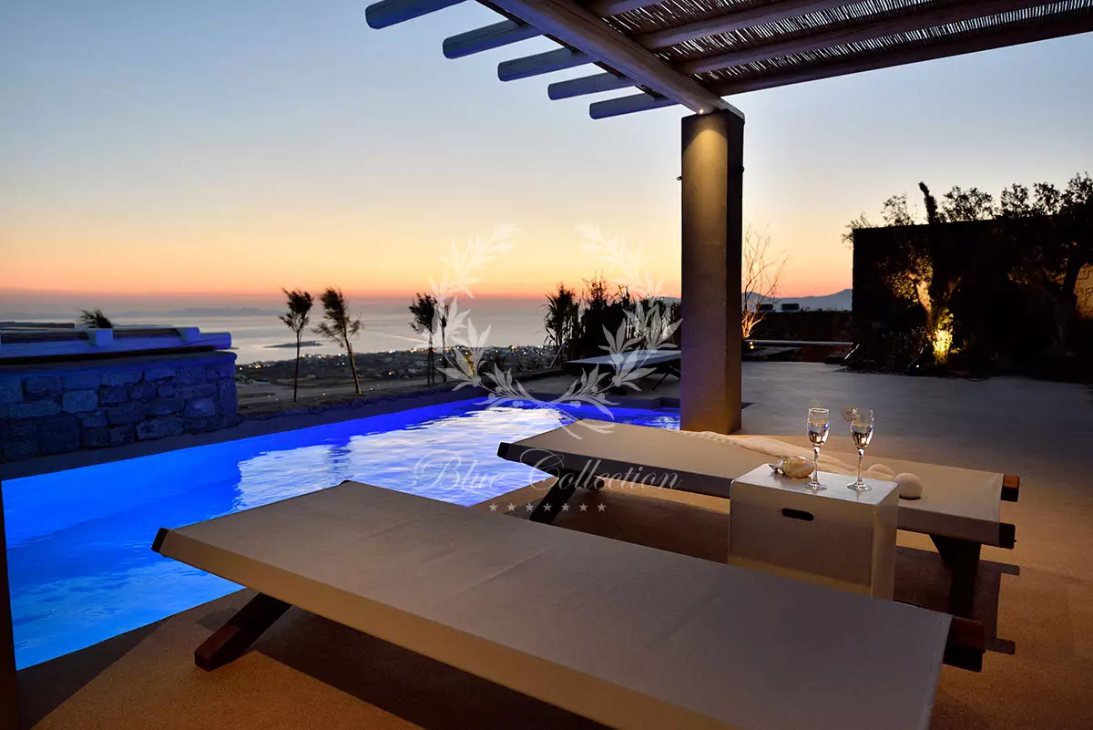 Private Villa for Rent in Mykonos - Kounoupas | Private Pool | Mykonos Town & Sea Views | KRC-4