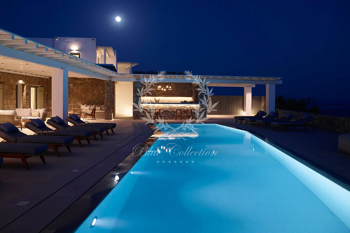 Mykonos Villas - Luxury Villa for Rent in Mykonos | Kalo Livadi | REF: 180412505 | CODE: KLV-5 | Private Infinity Pool | Sea & Sunset View | Sleeps 20 | 10 Bedrooms | 10 Bathrooms