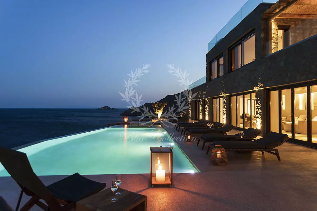 Luxury Seafront Villa for Rent in Mykonos – Aleomandra | Private Infinity Pool | Sea View | CDM-11