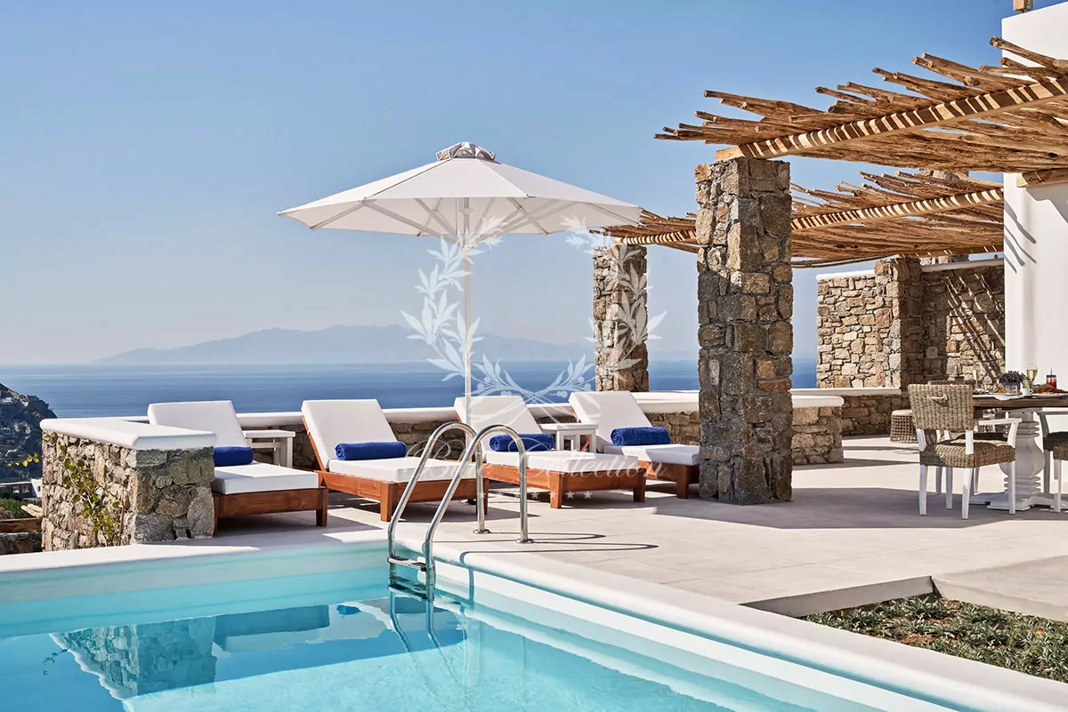 Luxury Villa for Rent in Mykonos - Greece | Elia | Private Pool | Sea, Sunrise & Sunset Views | Sleeps 2 | 1 Bedroom | 1 Bathroom | REF: 180412311 | CODE: ELD-8