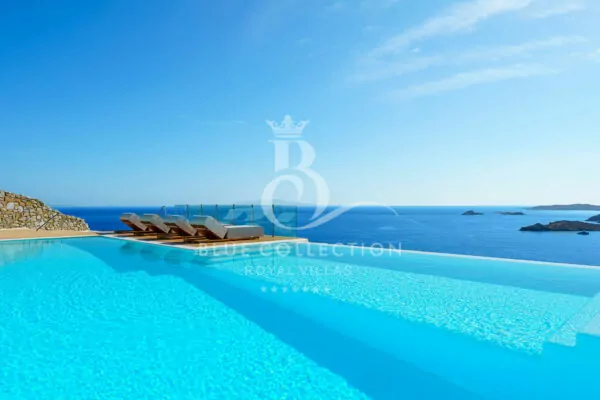 Mykonos Private Luxury Villa  | REF: 180412219 | CODE: ALN-3 | Private Infinity Pool | Sea View | Sleeps 12 | 6 Bedrooms | 6 Bathrooms