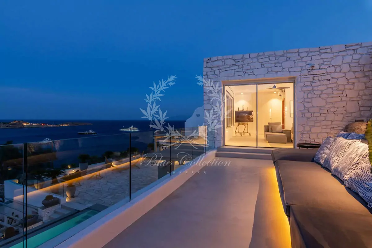 Luxury Villa for Rent in Mykonos – Greece | Agios Lazaros – Psarou Beach | Private Pool | Sea View 