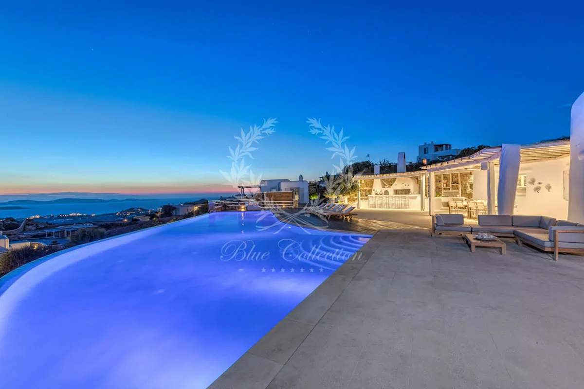 Private Villa for Rent in Mykonos – Greece | Agios Lazaros - Psarou | Private Heated Pool | Sea View | Sleeps 11 | 5 Bedrooms | 5 Bathrooms | REF: 180412350 | CODE: ALA-1