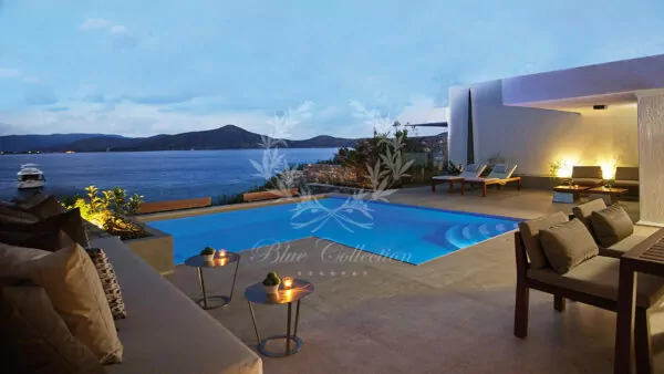 Luxury Seafront Villa for Rent in Crete - Greece | Elounda | Private Heated Pool | Sea & Sunrise View 