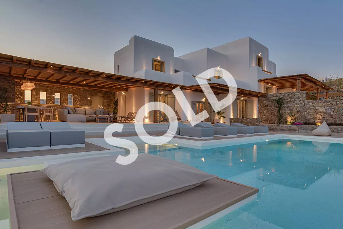 Private Villa for Sale in Mykonos – Greece | Kalafatis | REF: 180412360 | CODE: KDO-2 | Private Infinity Pool | Sea & Sunrise View | Sleeps 10 | 5 Bedrooms | 5 Bathrooms