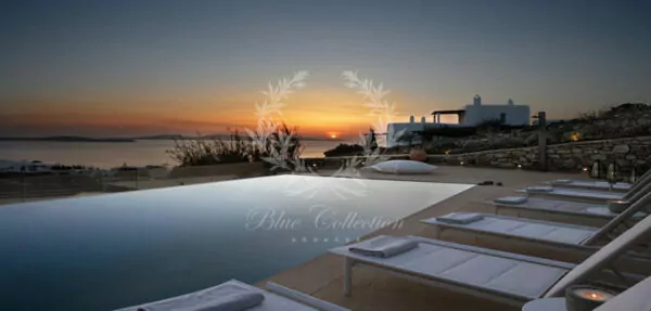 Executive Villa for Sale in Mykonos – Greece | Agios Ioannis (St. John) | Private Infinity Pool | Sea & Sunset View | Sleeps 16+2 | 8+1 Bedrooms | 9 Bathrooms | REF: 180412356 | CODE: AGN-1