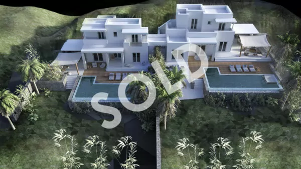 Private Villas (2) for Sale in Mykonos – Greece | Kalafatis | 2 Private Infinity Pools | Sea & Sunrise View | Sleeps 14 | 7+2 Bedrooms | 7 Bathrooms | REF: 180412361 | CODE: KDH-3