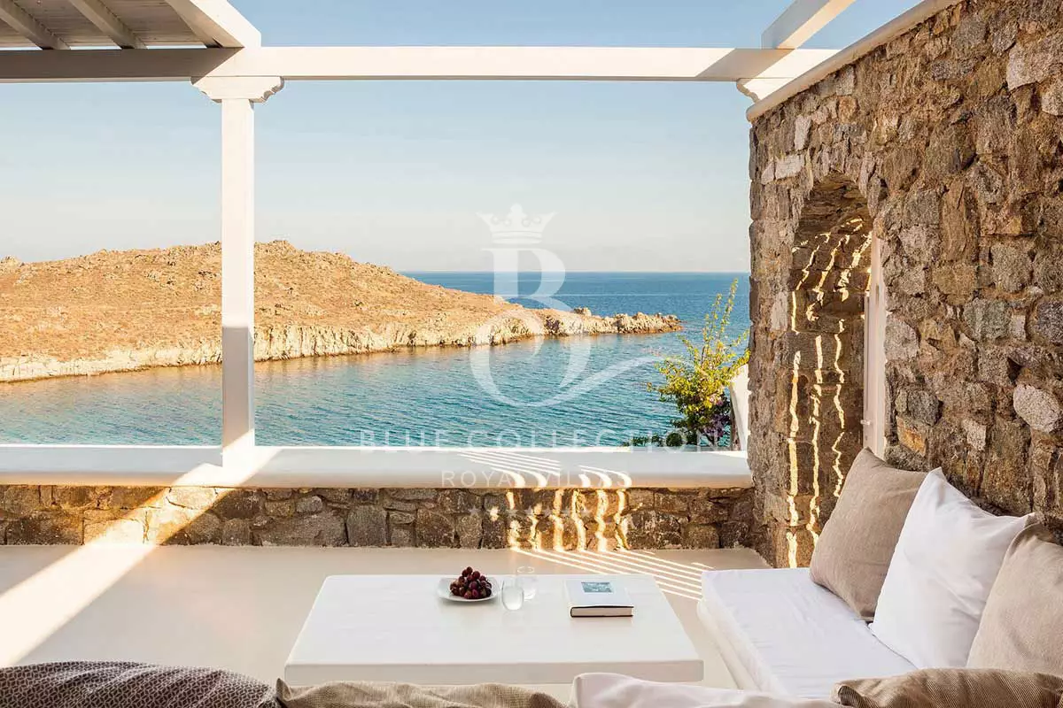 Luxury Seafront Villa for Rent in Mykonos – Aleomandra | Private Beach | Sea View | CDM-3