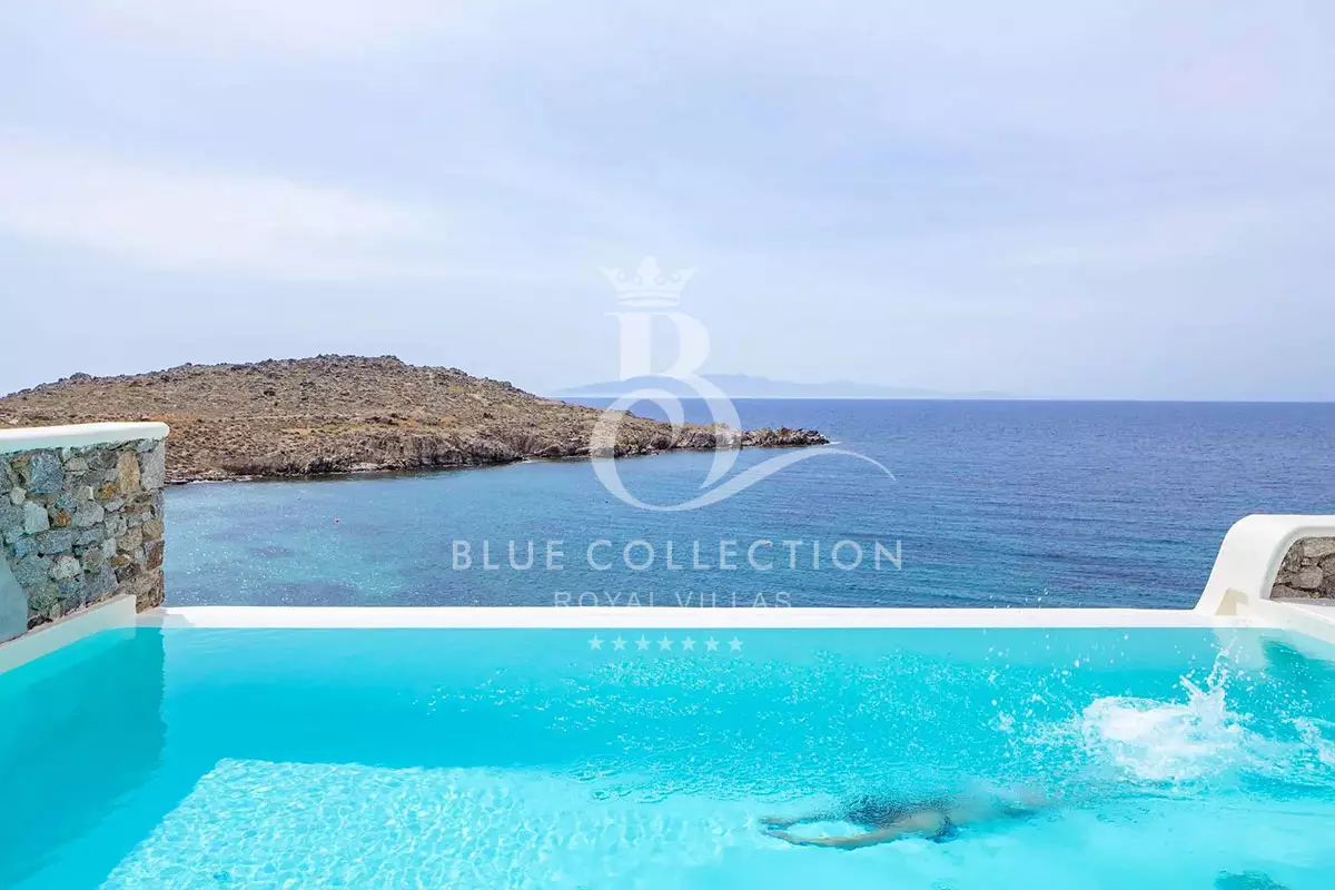 Luxury Beachfront Villa for Rent in Mykonos – Aleomandra | Private Infinity Pool & Private Beach | Sea View | CDM-5