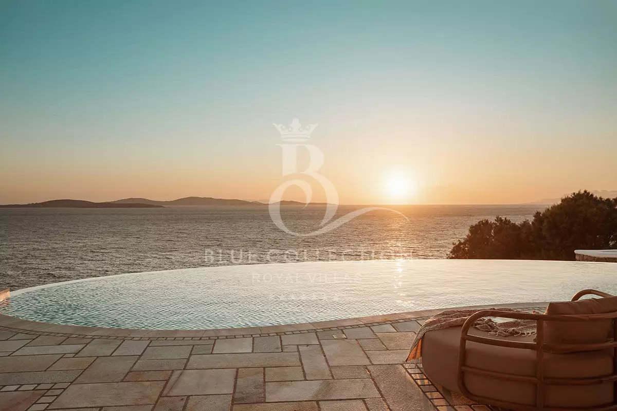 Luxury Seafront Villa for Rent in Mykonos – Aleomandra | Private Infinity Pool | Amazing Sea & Sunset View | CDM-7
