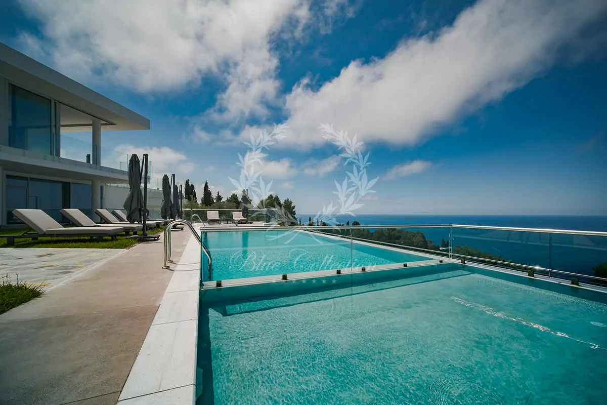 Luxury Villa for Rent in Corfu – Greece | Glyfada | Two Private Infinity Pools | Sea & Sunset Views 