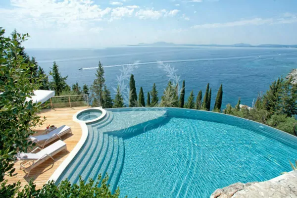Elegant Villa for Rent in Corfu – Greece | Agni | Private Infinity Pool | Amazing Sea View | Sleeps 8 | 4 Bedrooms | 4 Bathrooms | REF: 180412437 | CODE: CRF-6