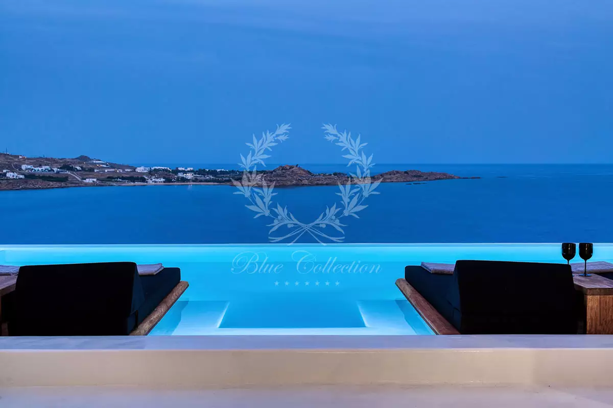 Boutique Villa for Rent in Mykonos - Agios Lazaros (Psarou) | Private Infinity Pool & Heated Jacuzzi | Sea & Sunrise View | ALC-2