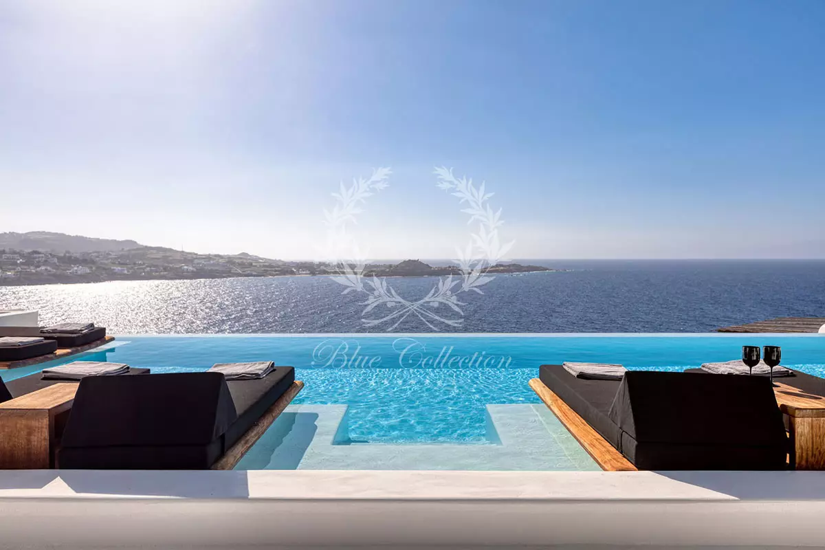 Boutique 2-Villas Complex for Rent in Mykonos - Agios Lazaros (Psarou) | 2 Private Infinity Pools & Heated Jacuzzis | Sea & Sunrise Views | ALC-3