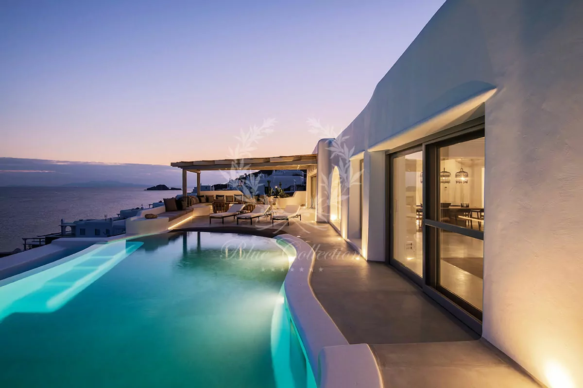 Luxury Villa for Rent in Mykonos – Greece | Aleomandra | Private Infinity Pool | Sea & Sunrise views | Sleeps 14 | 6+1 Bedrooms | 8 Bathrooms | REF: 180412444 | CODE: ALK-1