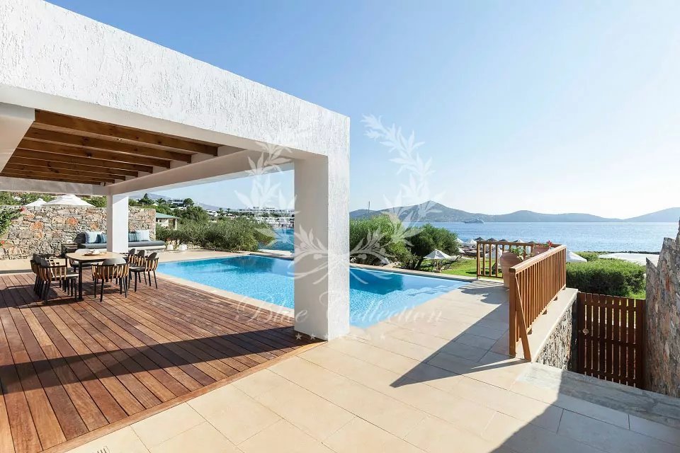 Luxury Beachfront Villa for Rent in Crete - Greece | Elounda | Private Heated Pool | Sea & Sunrise View | Sleeps 8 | 4 Bedrooms | 4 Bathrooms | REF: 180412473 | CODE: CEL-5