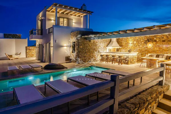 Private Villa for Rent in Mykonos – Greece | Kalafatis | Private Pool | Sea & Sunrise View | Sleeps 10 | 5 Bedrooms | 6 Bathrooms | REF: 180412482 | CODE: KLF-1