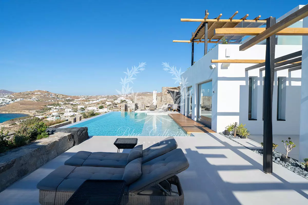 Luxury Villa for Rent in Mykonos – Aleomandra | Private Heated Infinity Pool | Sea & Sunset View | ADR-3