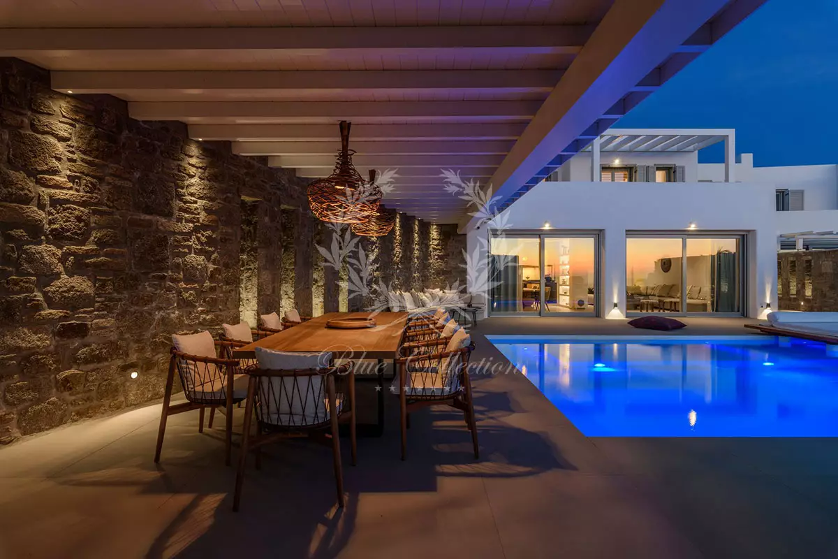 Private Villa for Rent in Mykonos Town | Private Pool & Jacuzzi | Sea & Sunset View | MTS-1