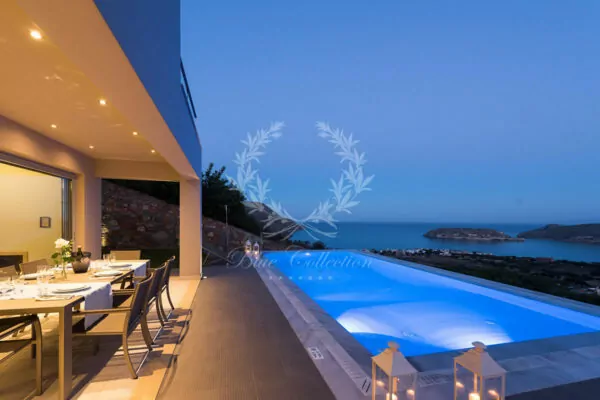 Private Villa for Rent in Crete – Greece | Elounda | Private Infinity Pool | Sea & Sunrise View | Sleeps 6 | 3 Bedrooms | 2 Bathrooms | REF: 180412549 | CODE: ELV-2