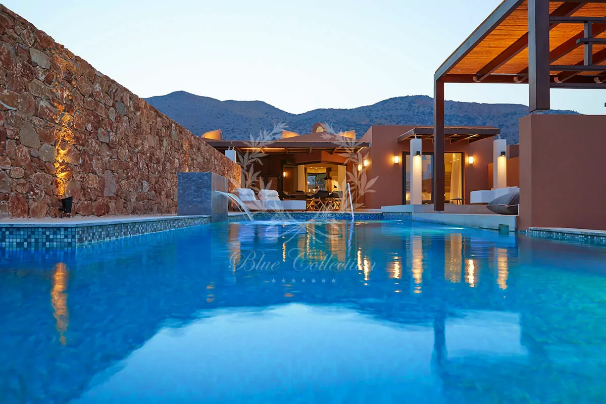 Private Villa for Rent in Crete – Greece | Elounda | Private Heated Pool | Sea & Sunrise View | Sleeps 8 | 4 Bedrooms | 4 Bathrooms | REF: 180412561 | CODE: CDE-7