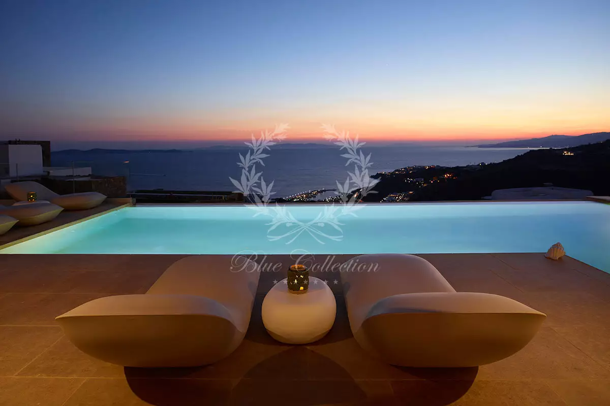 Luxury Private Villa for Rent in Mykonos – Tourlos | Private Infinity Pool | Sea, Sunset & Mykonos Town Views | A-6