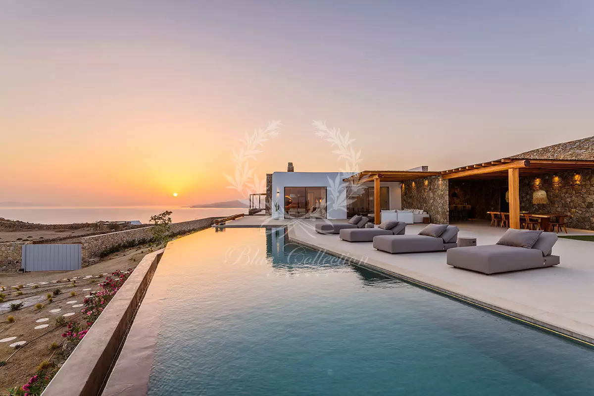Luxury Villa for Rent in Mykonos - Tourlos | Private Infinity Pool | Sea View | MTH-1