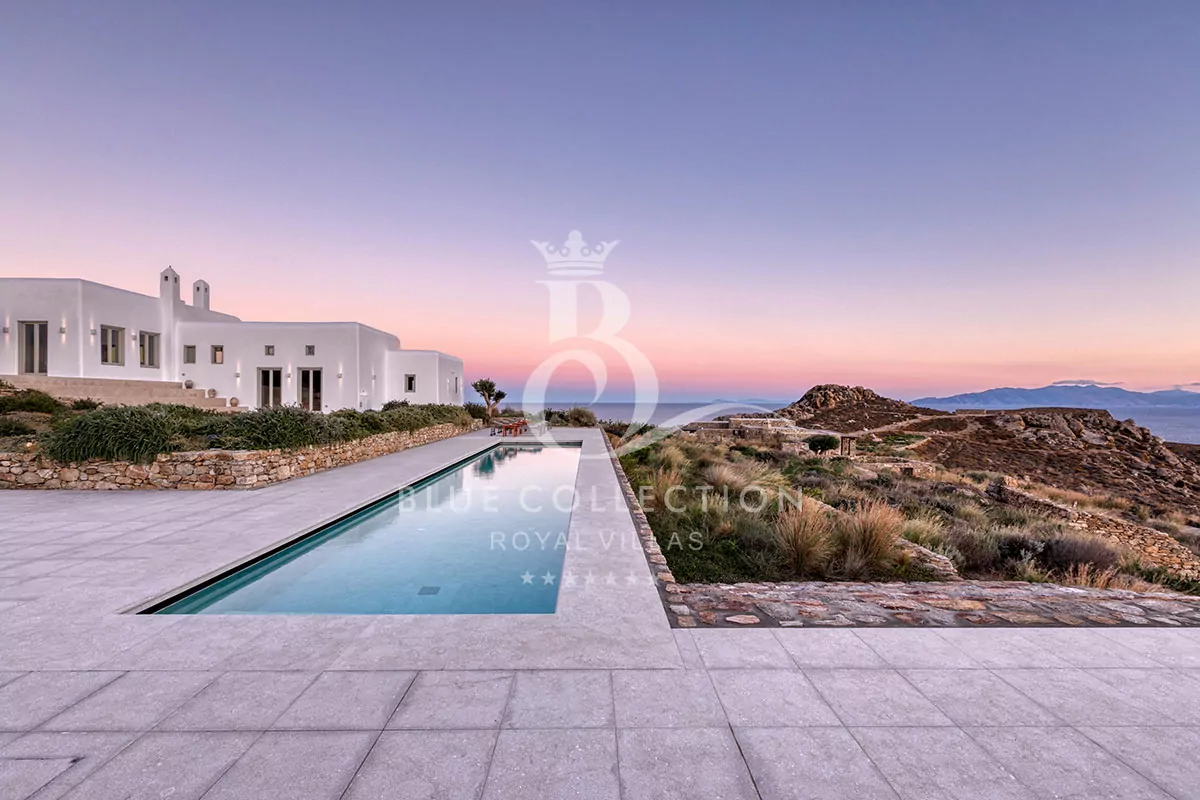 Luxury Private Villa for Rent in Mykonos – Greece | Super Paradise | REF: 180412148 | CODE: SPC-1 | Private Heated Pool | Sea & Sunset View | Sleeps 10 | 5 Bedrooms | 5 Bathrooms