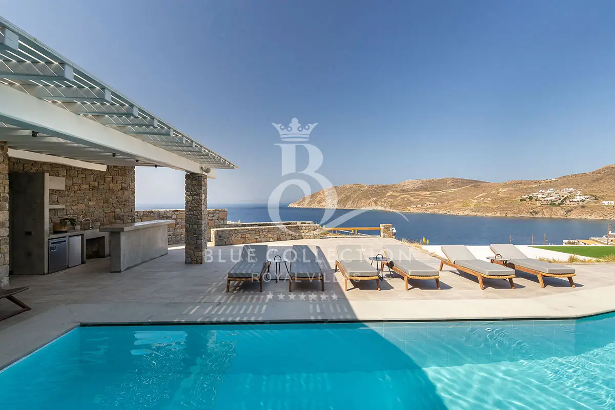 Luxury Villa for Rent in Mykonos – Kalo Livadi | Private Infinity Pool | Sea & Sunset View | KLV-7