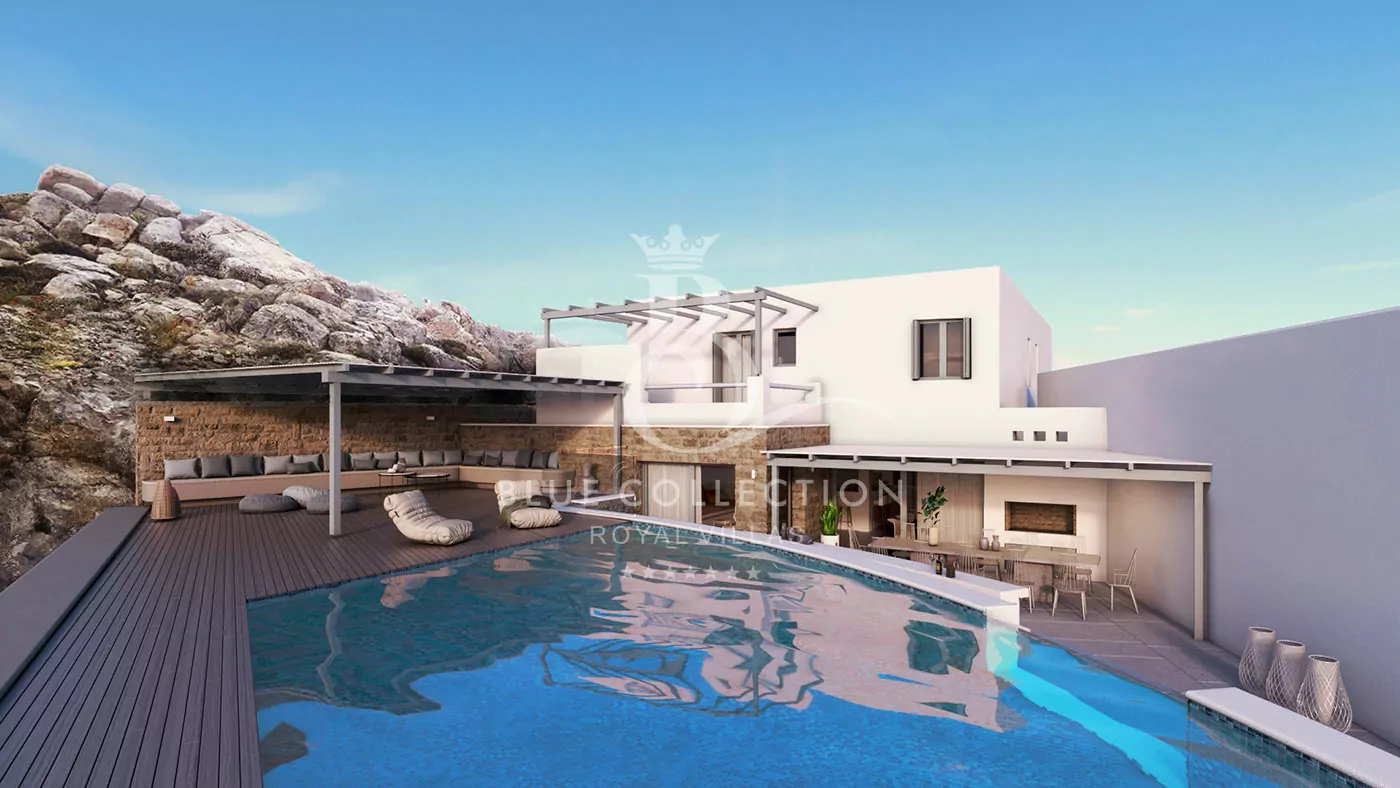 Private Seafront Villa for Sale in Mykonos – Greece | Kanalia | REF: 180412615 | CODE: KUV-3 | Private Infinity Pool | Sea, Sunset & Mykonos Views 