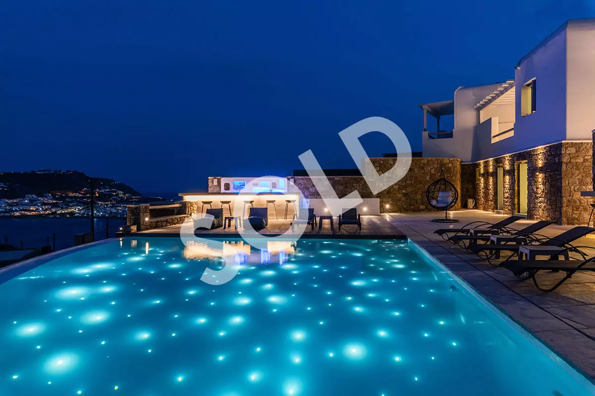 Luxury Villa for Sale in Mykonos – Greece | Kanalia | Private Infinity Pool | Sea & Mykonos View | Sleeps 16 | 8 Bedrooms | 8 Bathrooms | REF: 180412624 | CODE: GLD-9