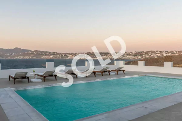 Luxury 4-Villas Complex for Sale in Mykonos – Greece | Kanalia | 4 Private Pools | Sea & Sunset Views 