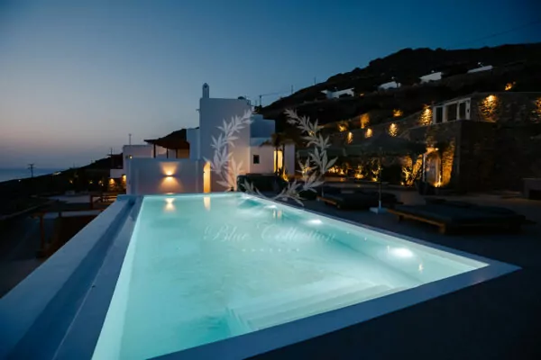 Private Villa for Rent in Mykonos – Greece | Ftelia | 2 Private Infinity Pools | Sea & Sunset View | Sleeps 16 | 8 Bedrooms | 8 Bathrooms | REF: 180412632 | CODE: FTL-17