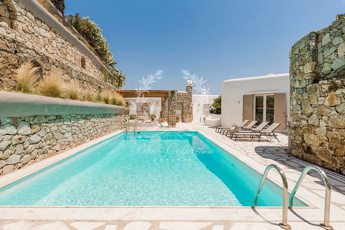 Elegant Villa for Rent in Mykonos - Agios Lazaros | Private Pool | Sea & Sunset Views | VVR-3