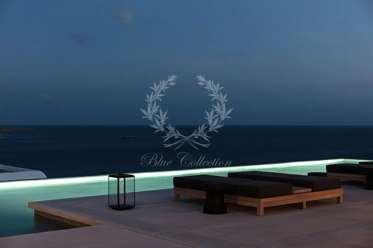 Luxury 2-Villas Complex for Rent in Mykonos – Aleomandra | 2 Private Heated Pools | Sea & Sunset Views | AKM-3